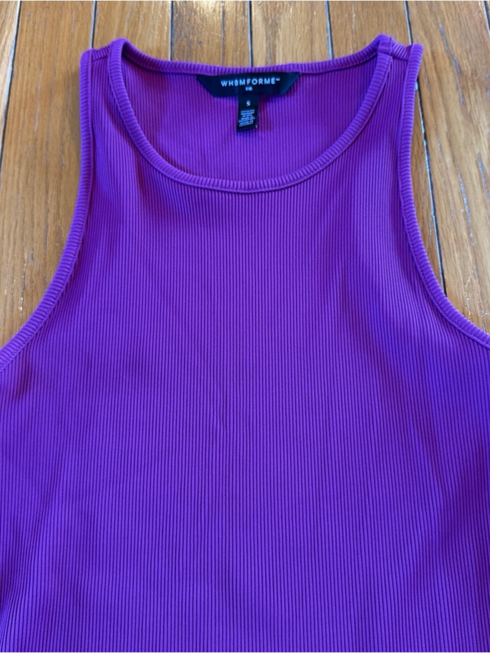 White House Black Market Magenta Pink Rib Forme Sleeveless Maxi Dress Sz Small - Picture 3 of 5